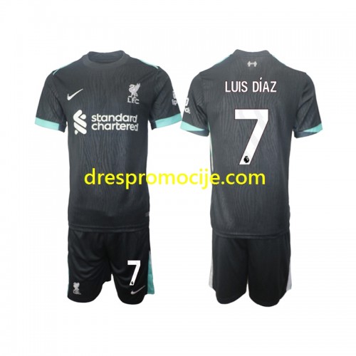 Liverpool Luis Diaz 7 Dres Dječji Gostujući 2024/2025 Kratkih Rukava Liverpool Luis Diaz 7 Dres Dječji Gostujući 2024/2025 Kratkih Rukava